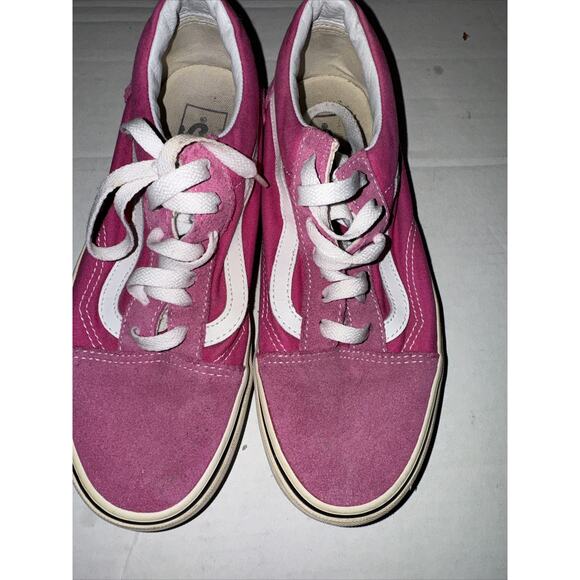 Unisex Vans Old Skool Classic Hot pink Pink White Womens 7.5 Mens 6 - Picture 9 of 10